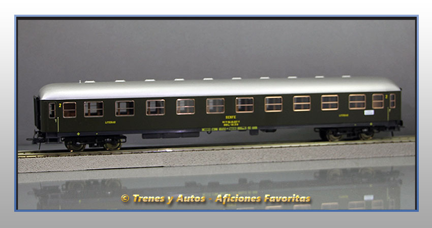 Coche pasajeros Serie 8000 BBL-8139 Literas - Renfe