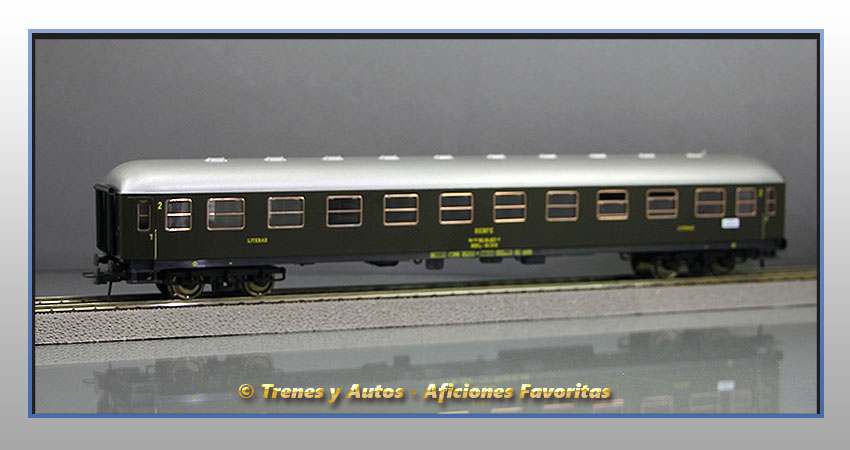 Coche pasajeros Serie 8000 BBL-8139 Literas - Renfe