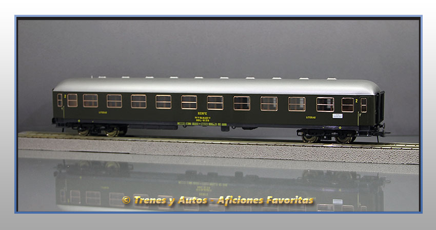 Coche pasajeros Serie 8000 BBL-8139 Literas - Renfe