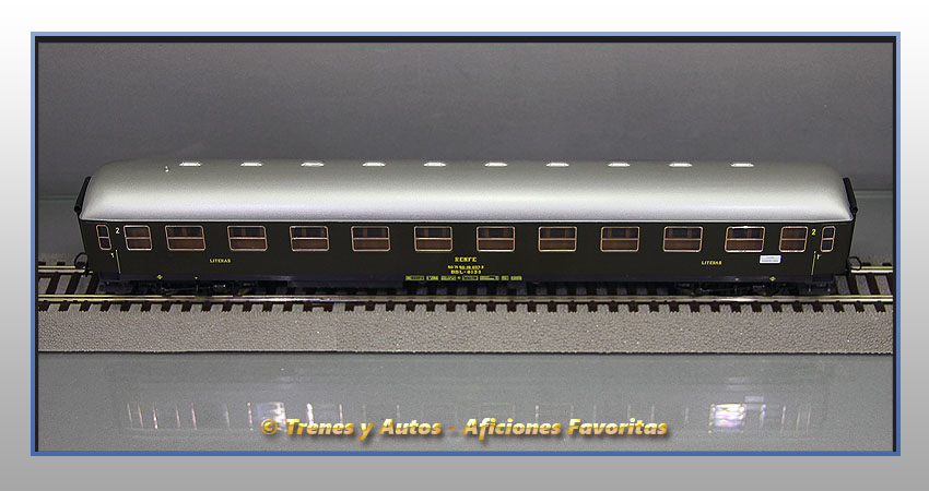 Coche pasajeros Serie 8000 BBL-8139 Literas - Renfe
