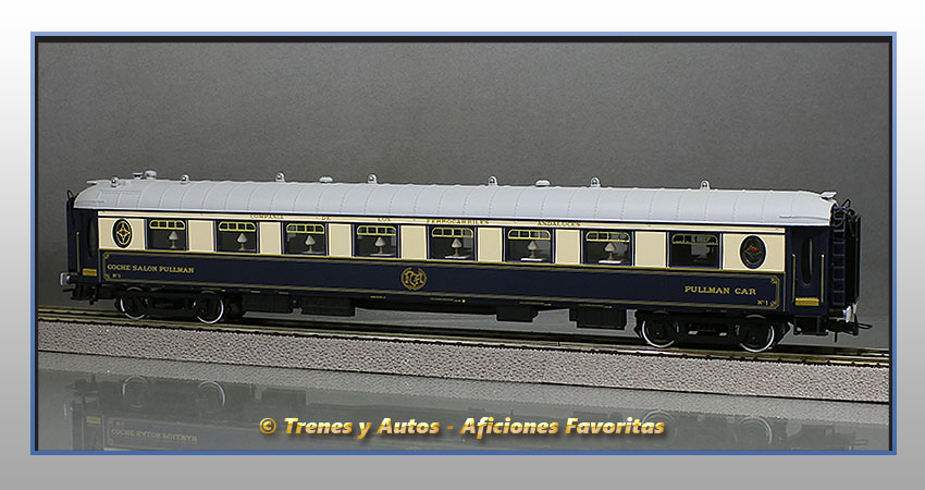 Coche salón pullman Tipo WP - Compañía Ferrocarriles Andaluces (CFA)