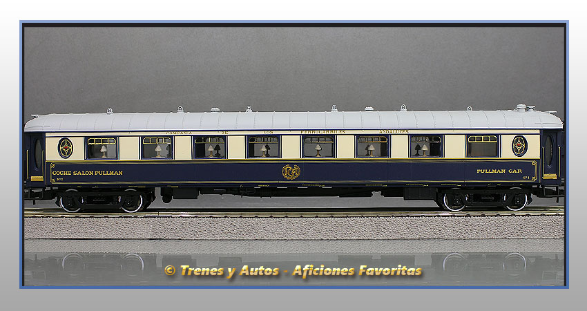 Coche salón pullman Tipo WP - Compañía Ferrocarriles Andaluces (CFA)