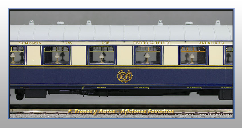 Coche salón pullman Tipo WP - Compañía Ferrocarriles Andaluces (CFA)