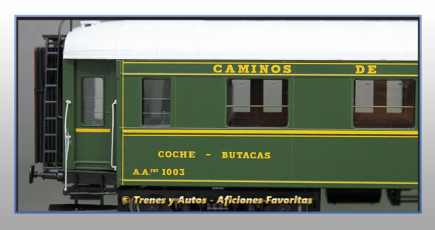 Coche pasajeros Serie 1001/1020 A.A.fhv-1003 - Norte