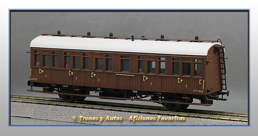 Coche pasajeros Serie 1678/1835 Afhv-646 - Norte