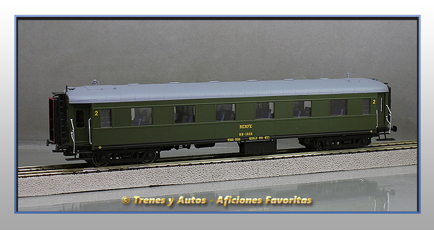 Coche pasajeros Serie 1600 BB-1608 - Renfe