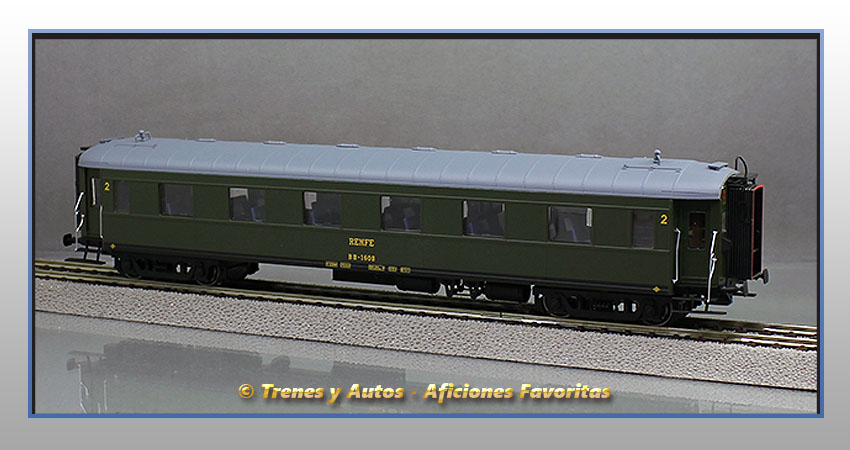 Coche pasajeros Serie 1600 BB-1608 - Renfe