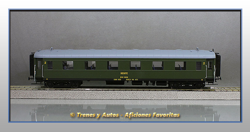 Coche pasajeros Serie 1600 BB-1608 - Renfe