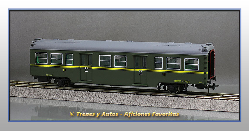 Coche pasajeros Serie 7000 "Yenkas" C-7006 - Renfe