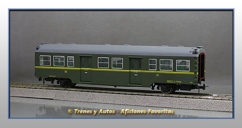 Coche pasajeros Serie 7000 "Yenkas" C-7006 - Renfe