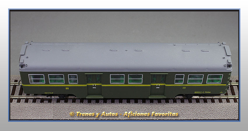 Coche pasajeros Serie 7000 "Yenkas" C-7006 - Renfe