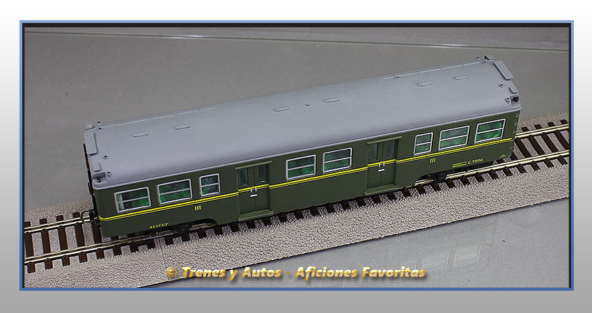 Coche pasajeros Serie 7000 "Yenkas" C-7006 - Renfe