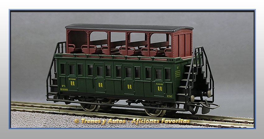 Coche pasajeros 2 pisos abierto B9x - SNCF (Etat)