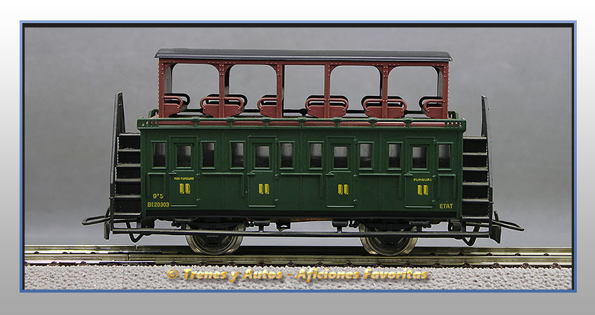 Coche pasajeros 2 pisos abierto B9x - SNCF (Etat)