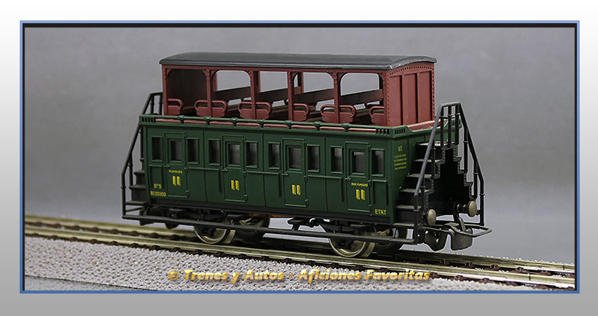 Coche pasajeros 2 pisos abierto B9x - SNCF (Etat)