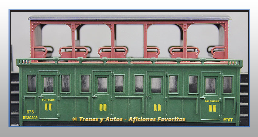 Coche pasajeros 2 pisos abierto B9x - SNCF (Etat)
