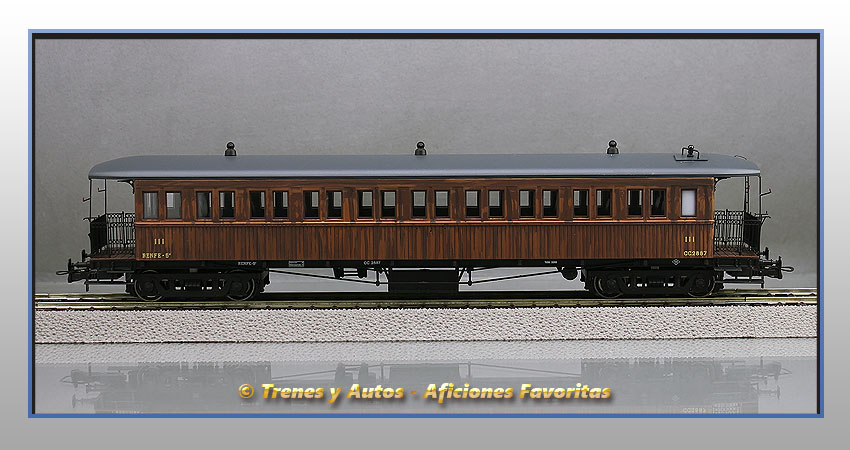 Coche pasajeros Serie CCfhv CC-2887 - Renfe
