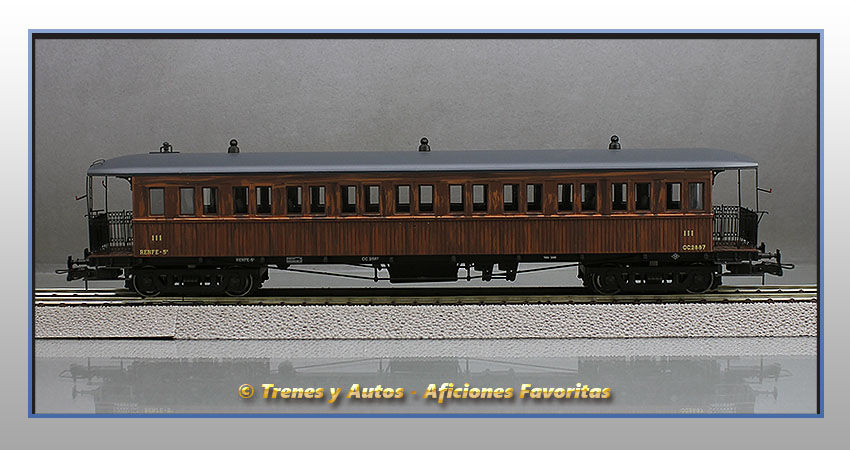 Coche pasajeros Serie CCfhv CC-2887 - Renfe
