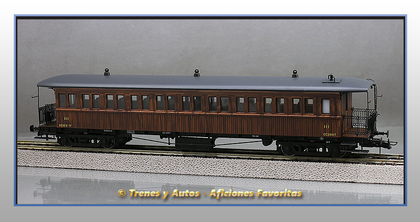 Coche pasajeros Serie CCfhv CC-2887 - Renfe