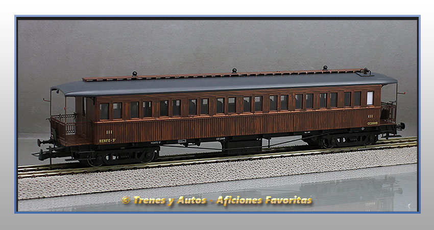 Coche pasajeros Serie CCfhv CC-2885 - Renfe