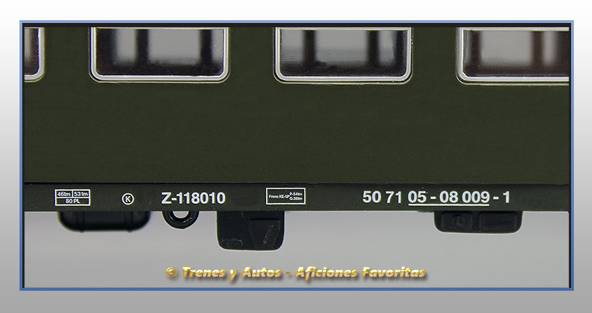 Coche pasajeros Serie 8000 "Uso Militar" - Renfe