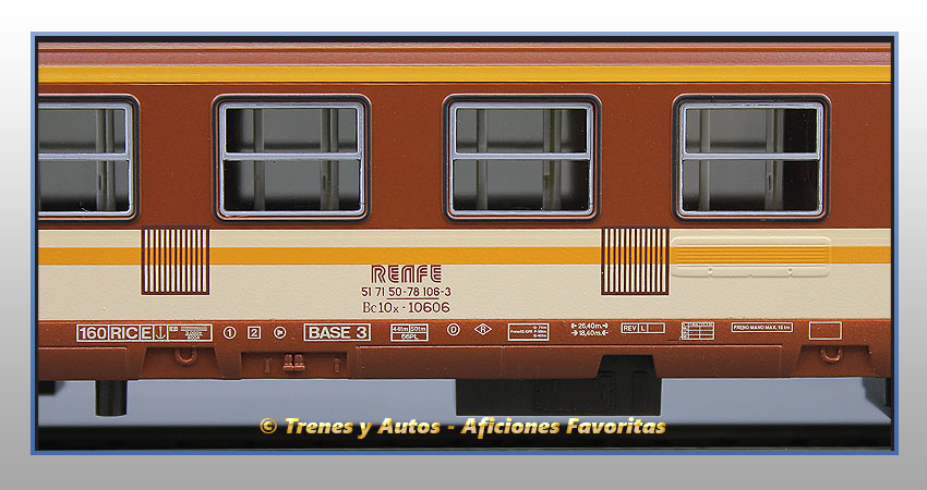 Coche pasajeros Tipo Bc10x Literas "Estrella" - Renfe