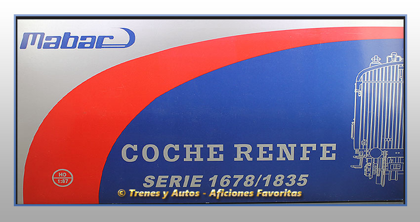 Coches pasajeros Ex norte Serie 1678/1835 - Renfe