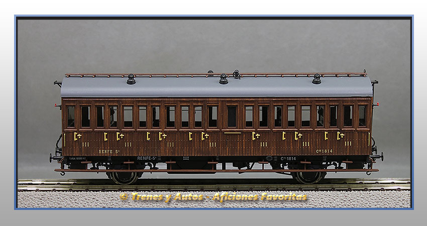 Coche pasajeros Serie 1678/1835 Chv-1814 - Renfe