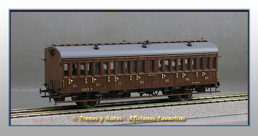 Coche pasajeros Serie 1678/1835 Chv-1814 - Renfe
