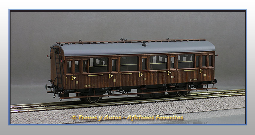 Coche pasajeros Serie 1678/1835 Chv-1814 - Renfe