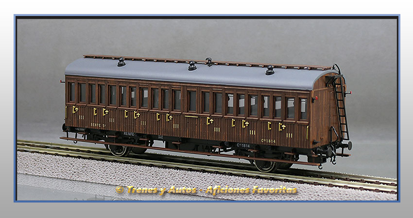 Coche pasajeros Serie 1678/1835 Chv-1814 - Renfe