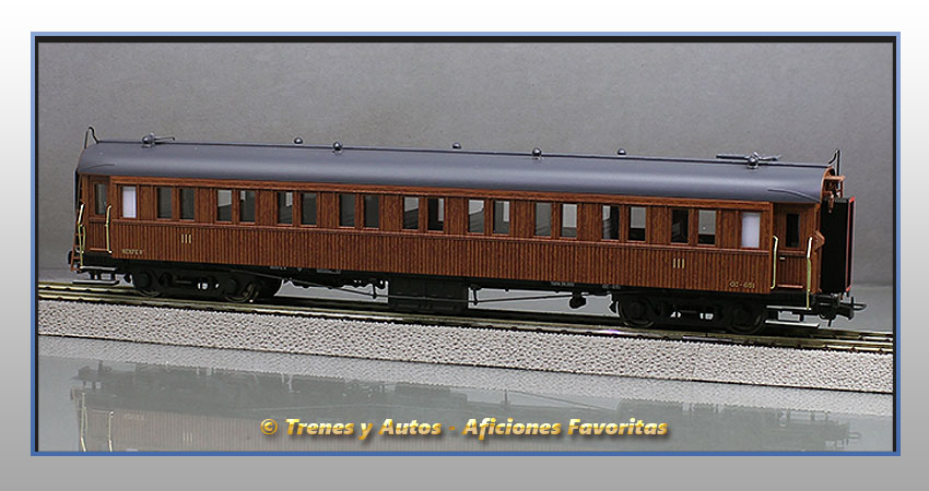 Coche pasajeros madera Largo Recorrido CC-651 - Renfe