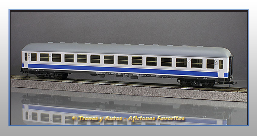 Coche pasajeros Serie B12x-12345 "Danone" - Renfe