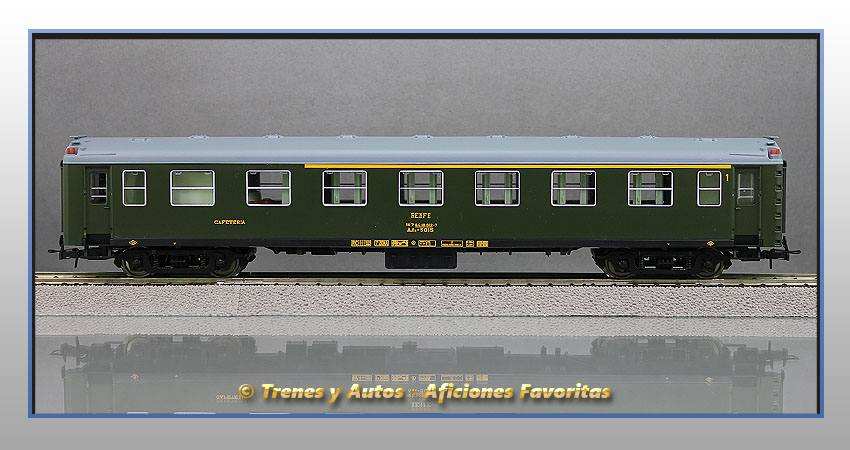 Coche pasajeros Serie 5000 AAR-5015 1ª Clase y Cafetería - Renfe