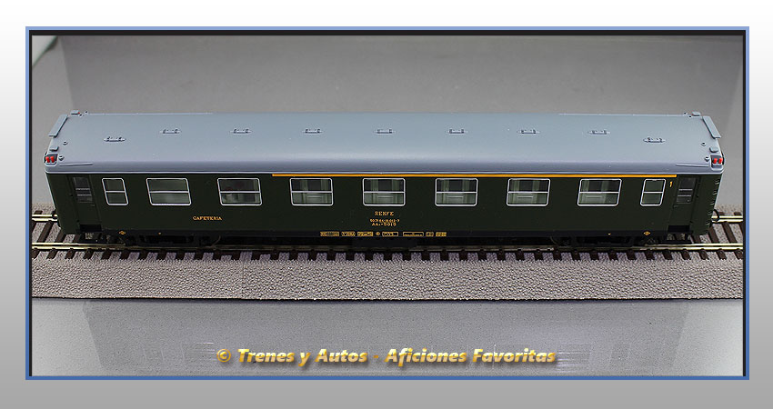 Coche pasajeros Serie 5000 AAR-5015 1ª Clase y Cafetería - Renfe