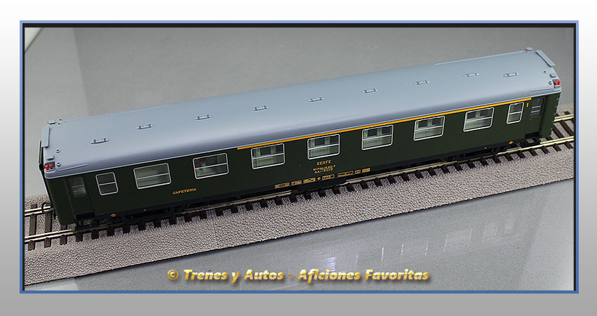 Coche pasajeros Serie 5000 AAR-5015 1ª Clase y Cafetería - Renfe