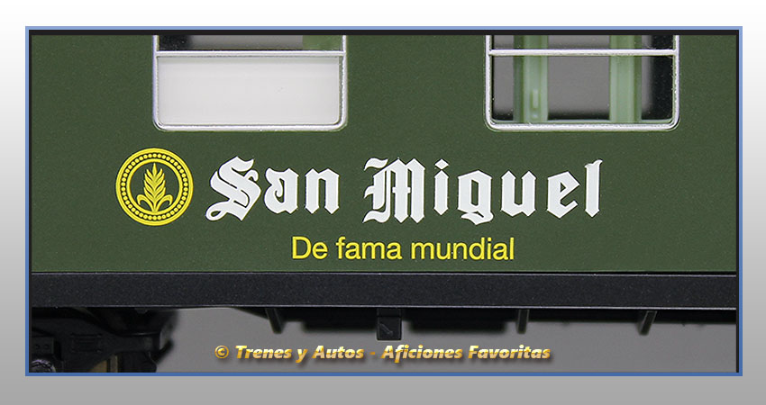 Coche pasajeros Serie 6000 AAR-6236 "San Miguel" Clase 1ª y Cafetería - Renfe