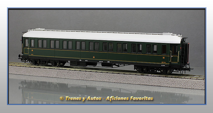 Coche pasajeros verderón Serie 360/576 CW-278 3ª Clase - MZA