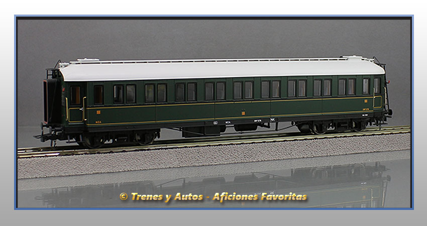 Coche pasajeros verderón Serie 360/576 CW-278 3ª Clase - MZA