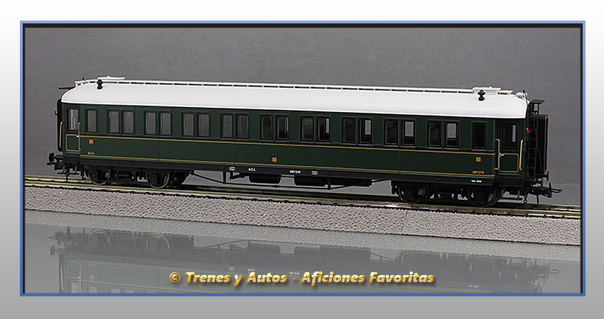 Coche pasajeros verderón Serie 360/576 CW-278 3ª Clase - MZA