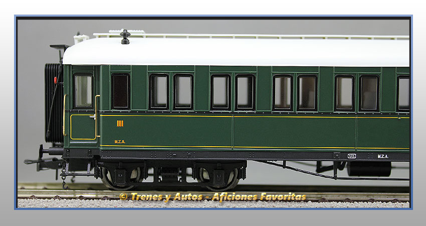 Coche pasajeros verderón Serie 360/576 CW-278 3ª Clase - MZA