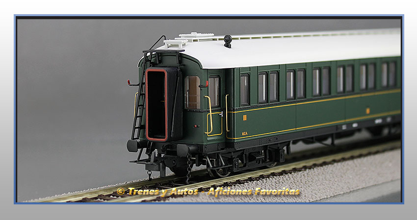 Coche pasajeros verderón Serie 360/576 CW-278 3ª Clase - MZA