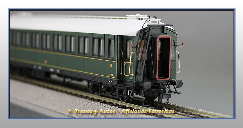 Coche pasajeros verderón Serie 360/576 CW-278 3ª Clase - MZA