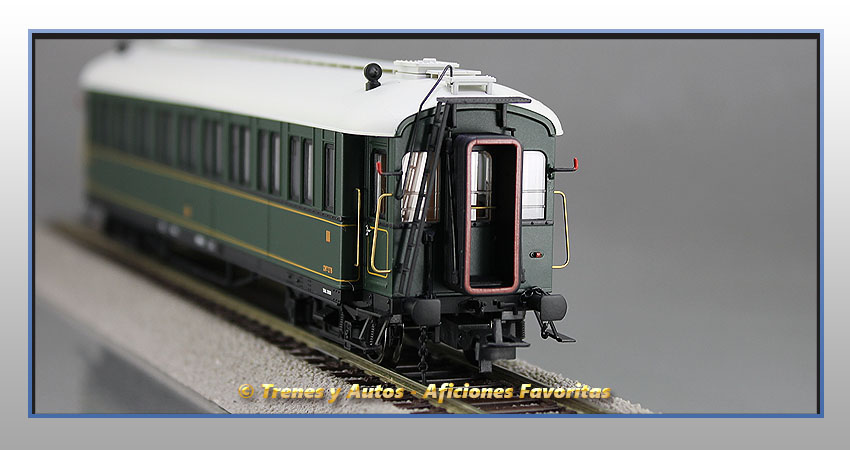 Coche pasajeros verderón Serie 360/576 CW-278 3ª Clase - MZA