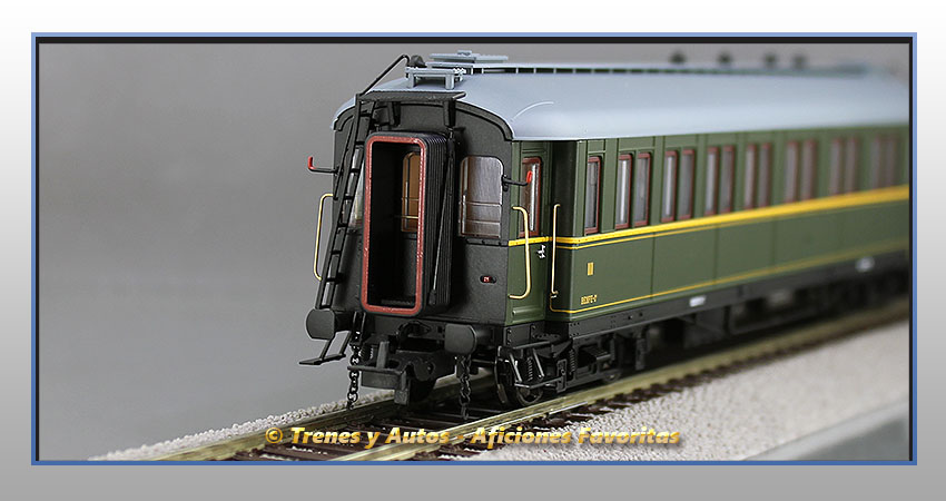 Coche pasajeros verderón Serie 301/344 ACC-331 1ª y 3ª Clase - Renfe