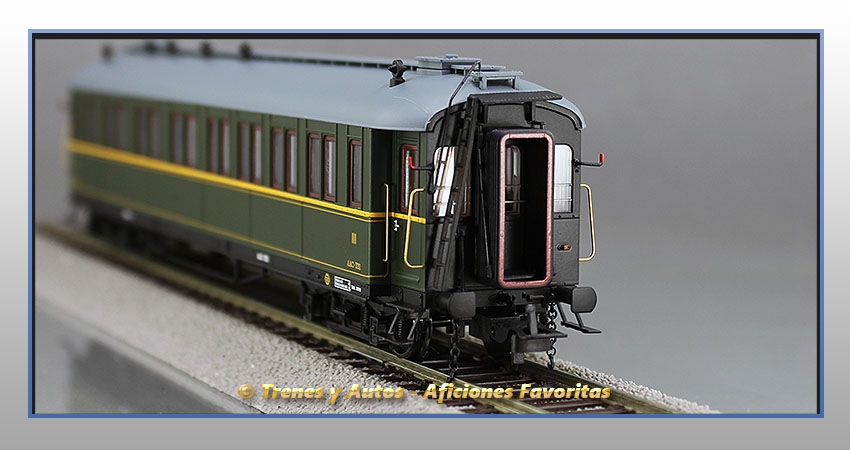 Coche pasajeros verderón Serie 301/344 ACC-331 1ª y 3ª Clase - Renfe