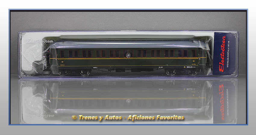 Coche pasajeros verderón Serie 360/576 CC-470  3ª Clase - Renfe