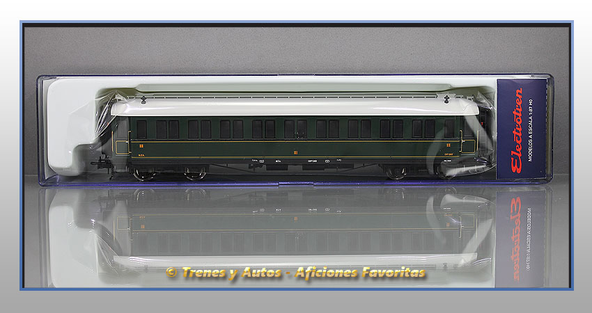 Coche pasajeros verderón Serie 360/576 CW-283 3ª CClase - MZA