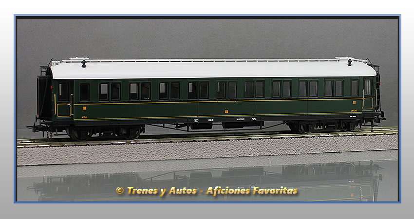 Coche pasajeros verderón Serie 360/576 CW-283 3ª CClase - MZA