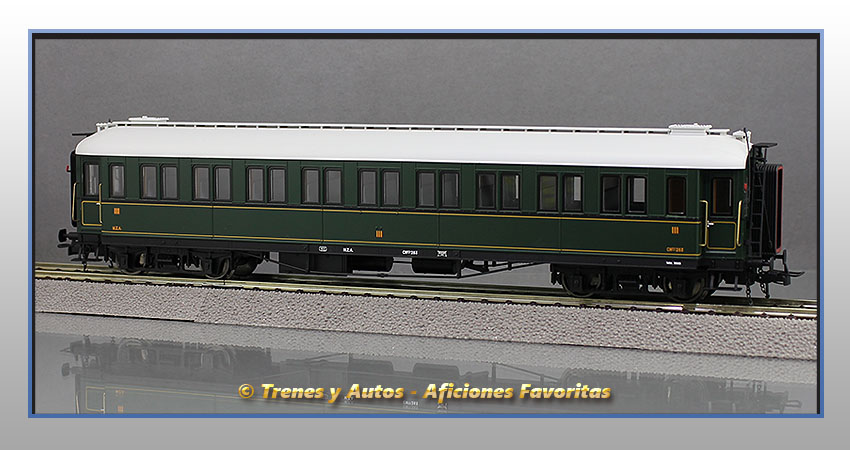 Coche pasajeros verderón Serie 360/576 CW-283 3ª CClase - MZA